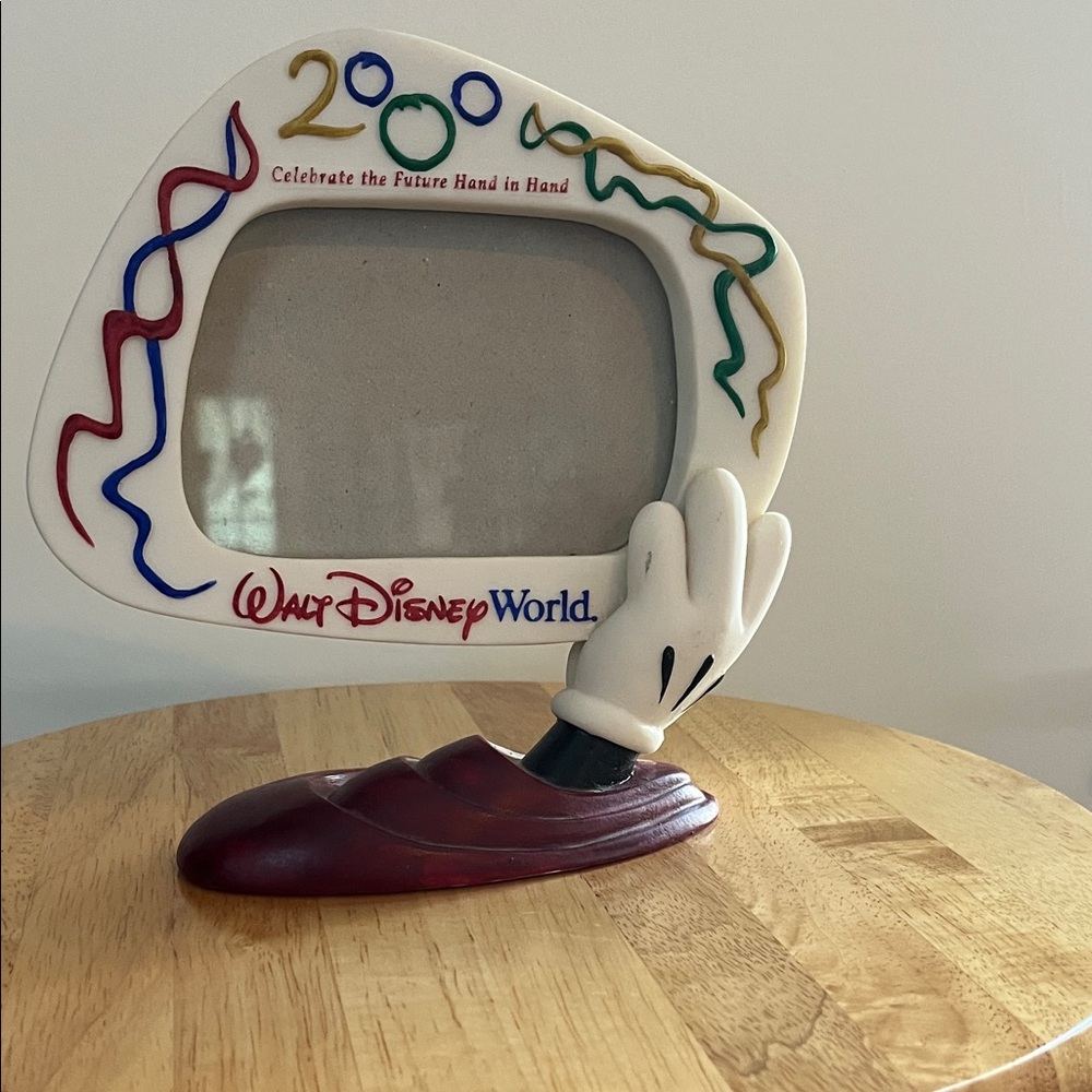Vintage Walt Disney World 2000 Photo Frame Picture Sorcerer‎ Mickey Millennium